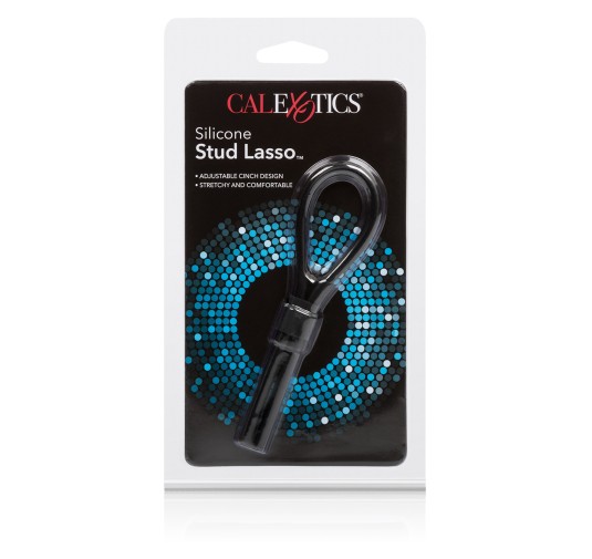 Pierścień-SILICONE STUD LASSO BLACK